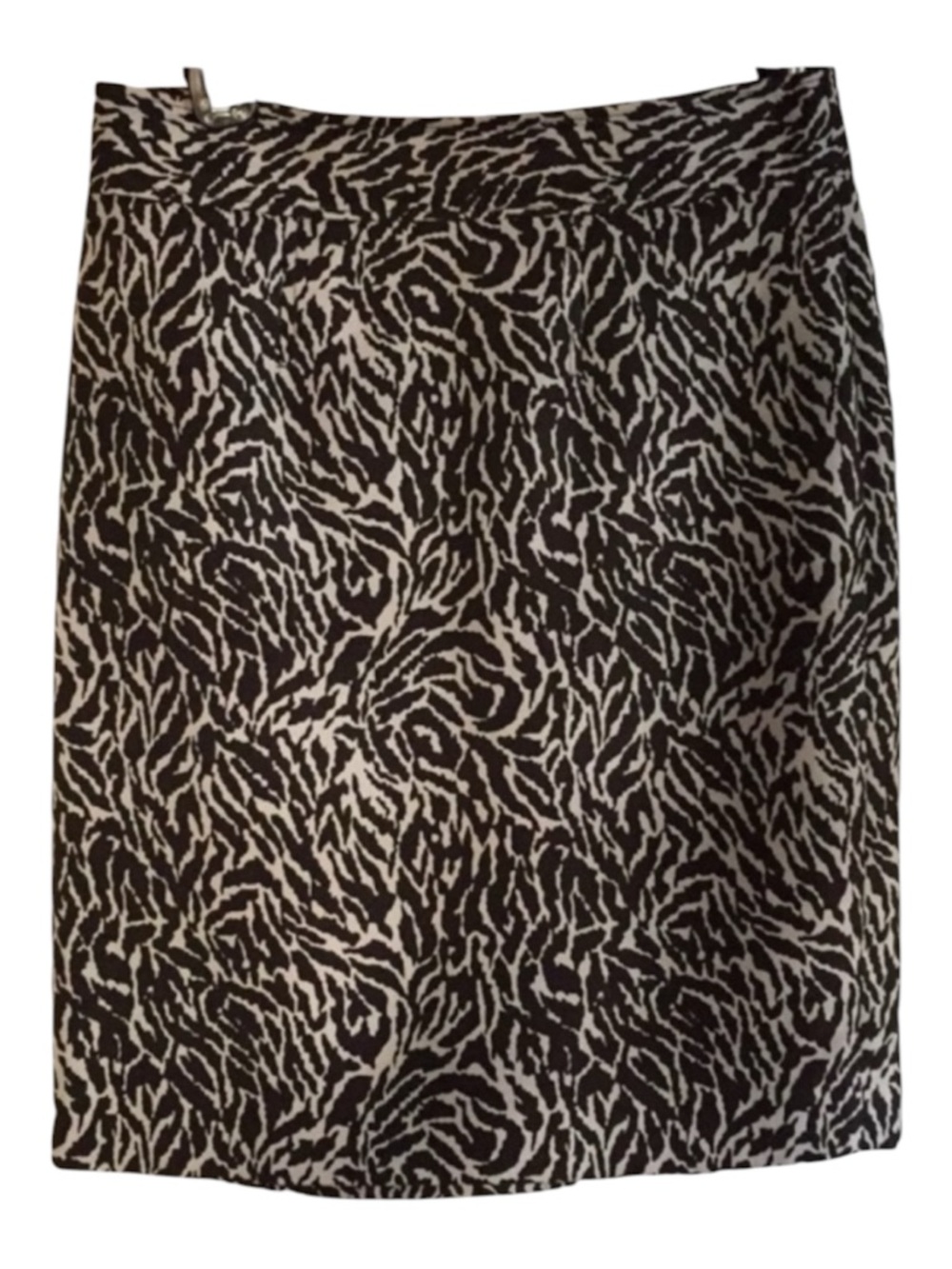 ANN TAYLOR LOFT BROWN CHEETAH PRINT FULLY LINED PENCIL SKIRT BUSINESS CASUALSZ 0